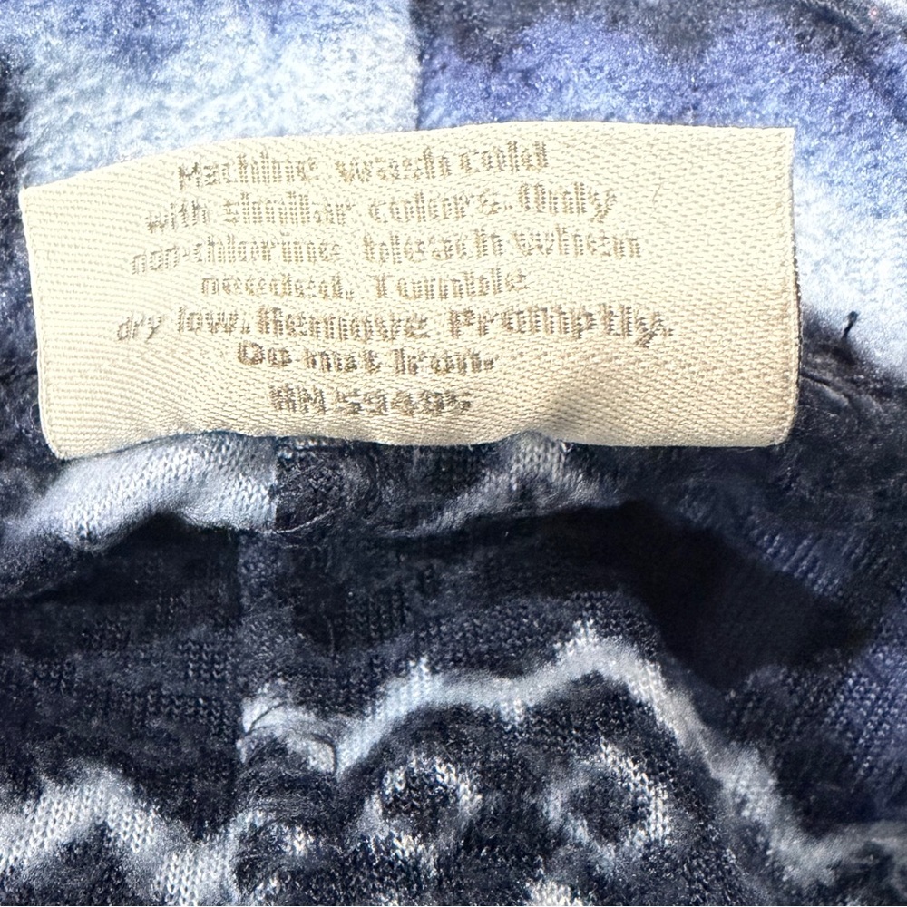 Men's Plaid Pajama Pants- Blue, Gray and Black. Pre-Loved. - Picture 3 of 3